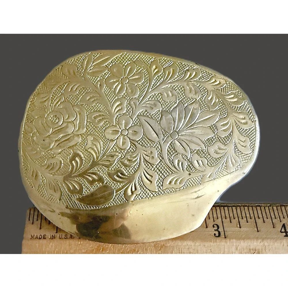 Vintage Antique Sash Slide Buckle Art Nouveau 4